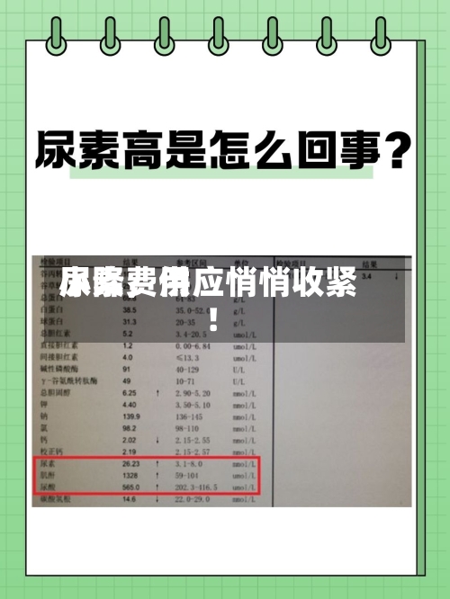 尿素费用小降，供应悄悄收紧！